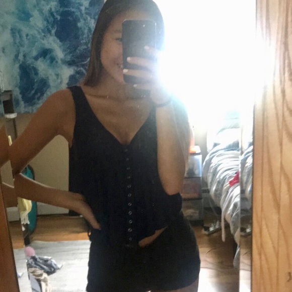 PacSun Button Up Tank - Picture 2 of 3